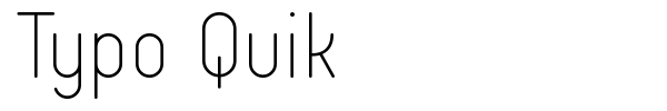 Typo Quik font preview